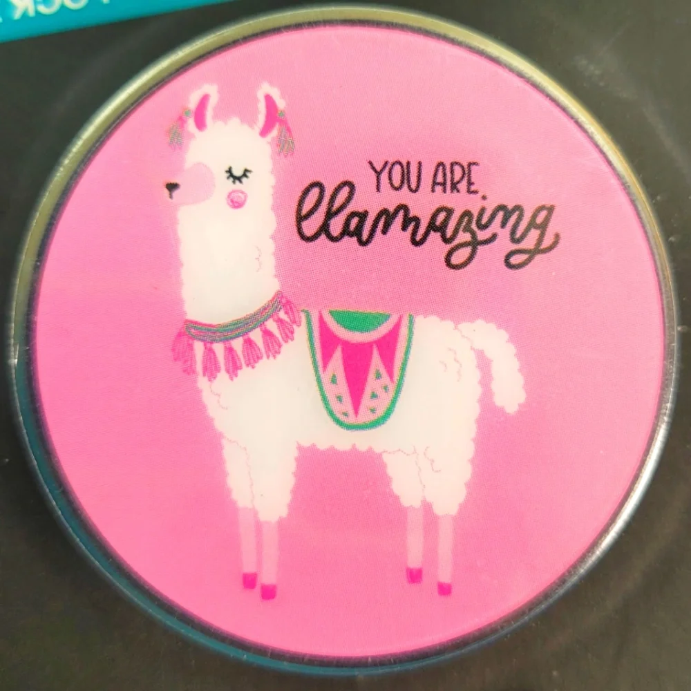 Spinpop Phone Grip Features a Llama with Saying 